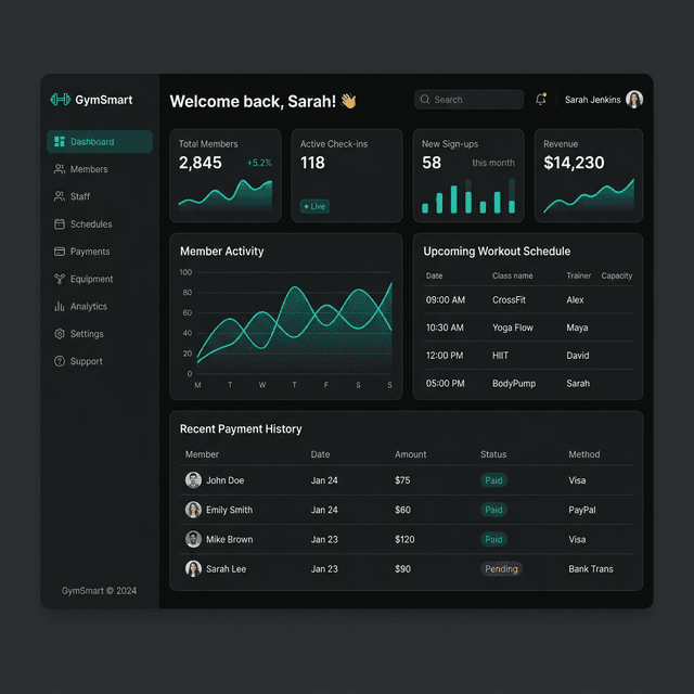 GymSmart Management System